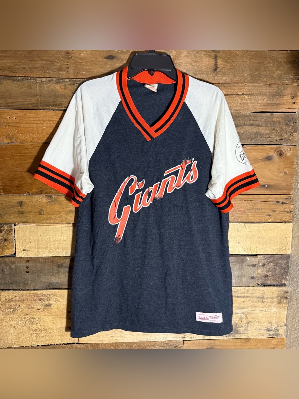 Mitchell And Ness San Fransisco Giants Vintage Baseball Jersey T Shirt small MLB